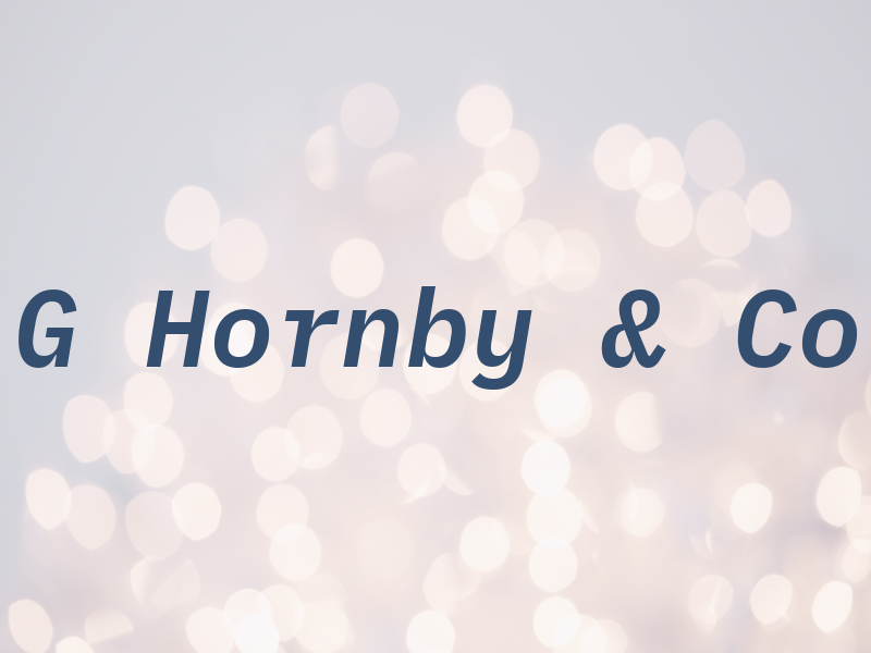 G Hornby & Co