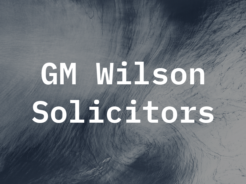 GM Wilson Solicitors