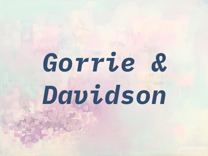 Gorrie & Davidson