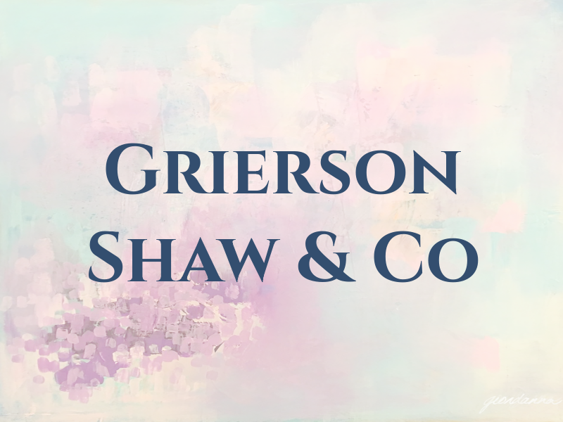 Grierson Shaw & Co