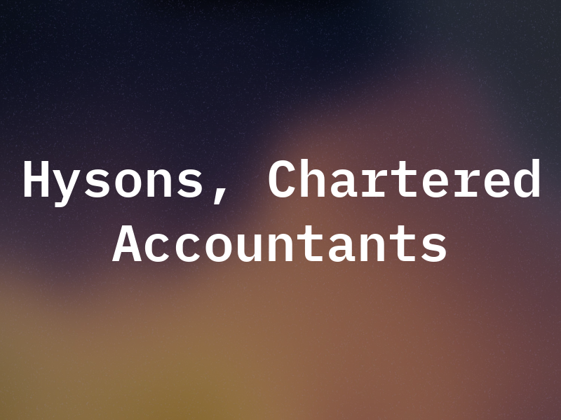 Hysons, Chartered Accountants