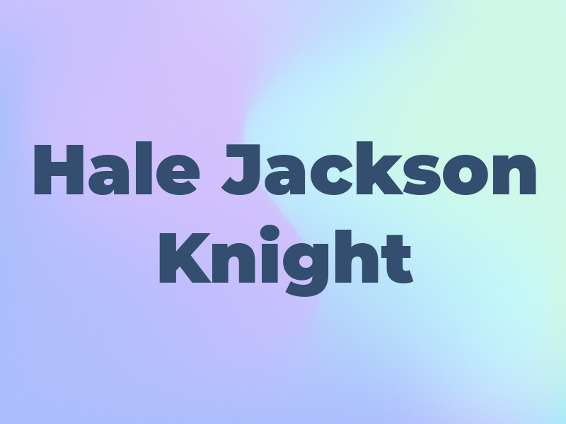 Hale Jackson Knight