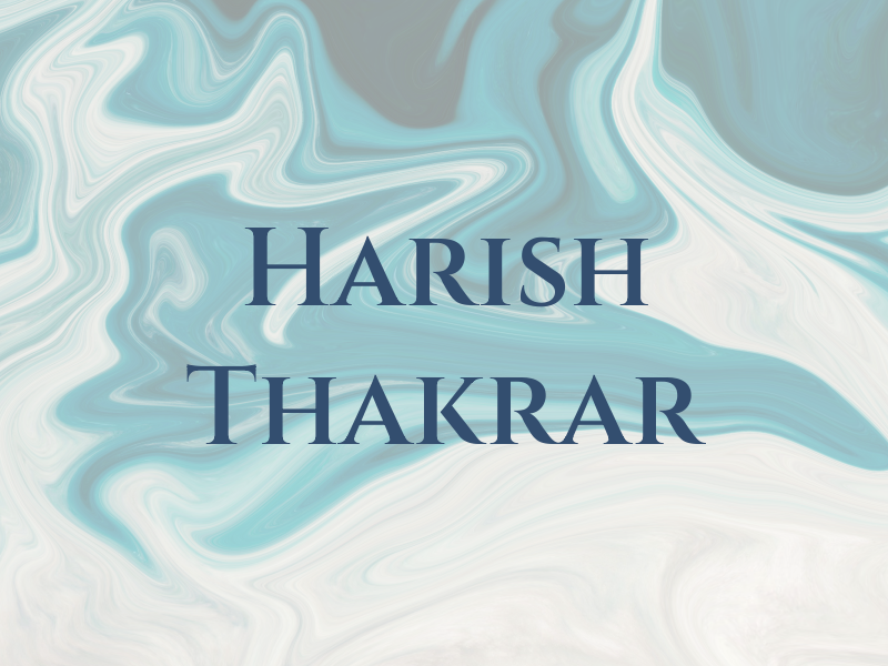 Harish Thakrar