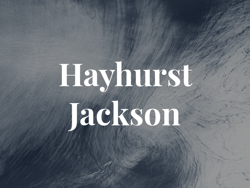 Hayhurst Jackson