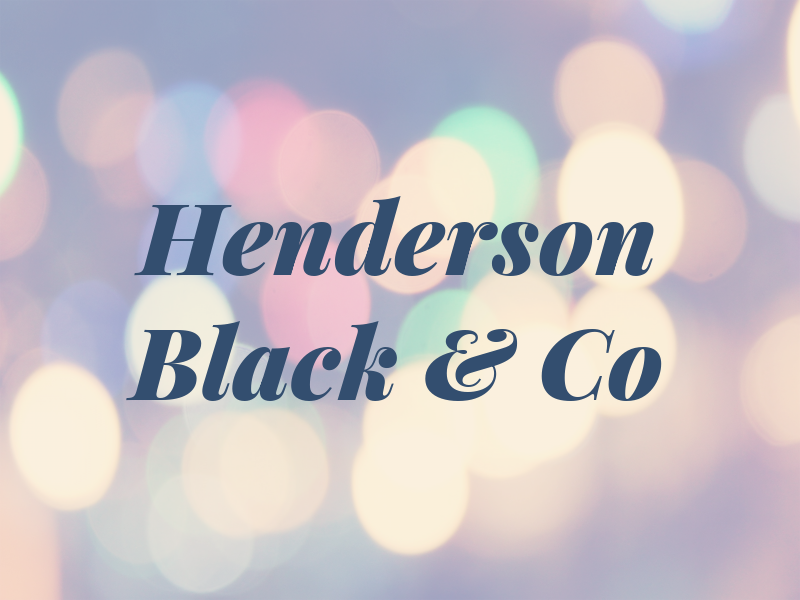 Henderson Black & Co