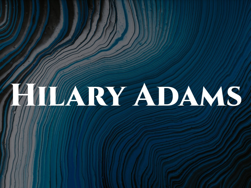 Hilary Adams