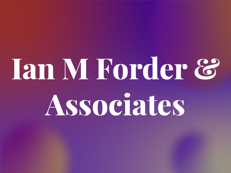 Ian M Forder & Associates