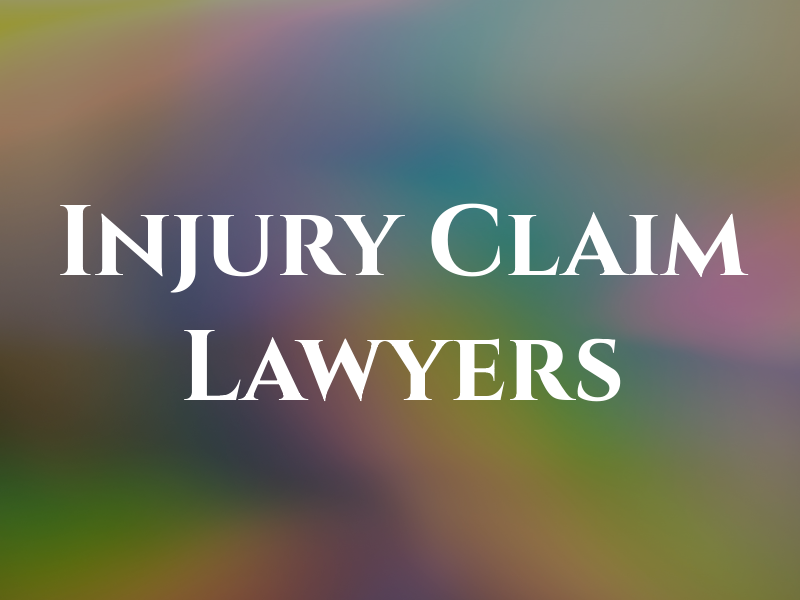 Injury Claim Lawyers