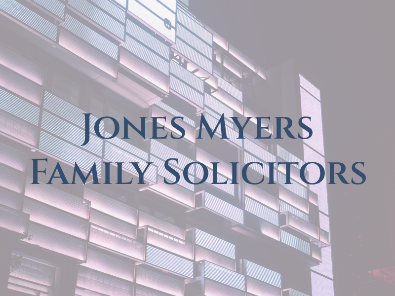 Jones Myers Family Law Solicitors