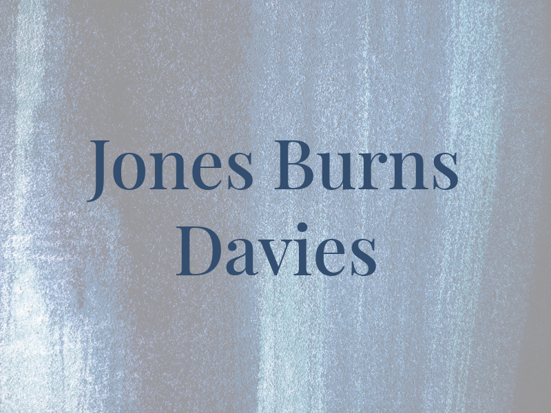 Jones Burns & Davies