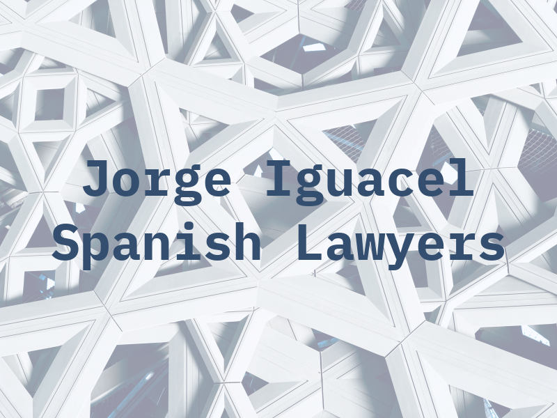 Jorge Iguacel Spanish Lawyers
