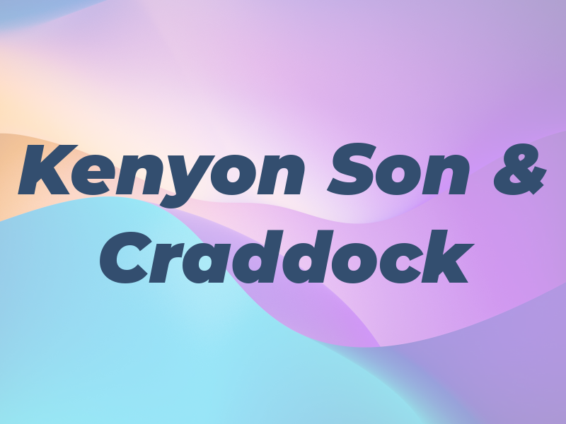 Kenyon Son & Craddock