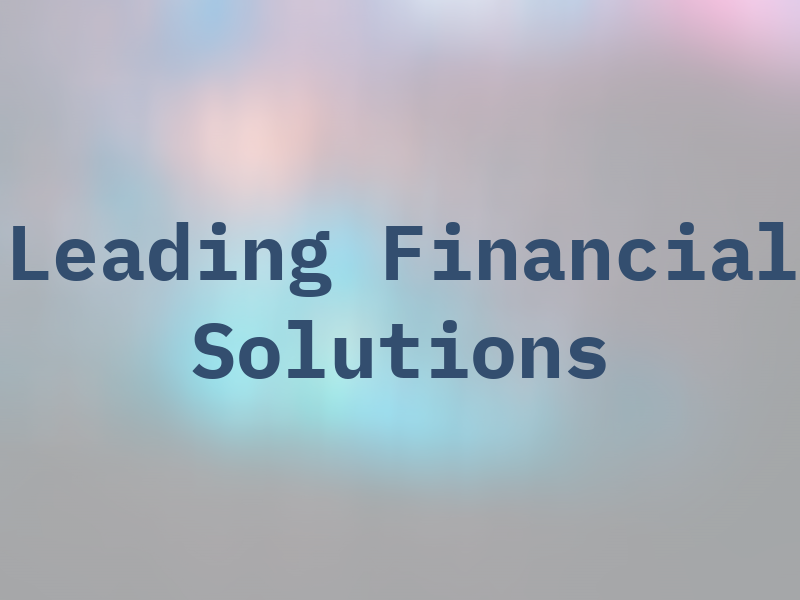 Leading Financial Solutions