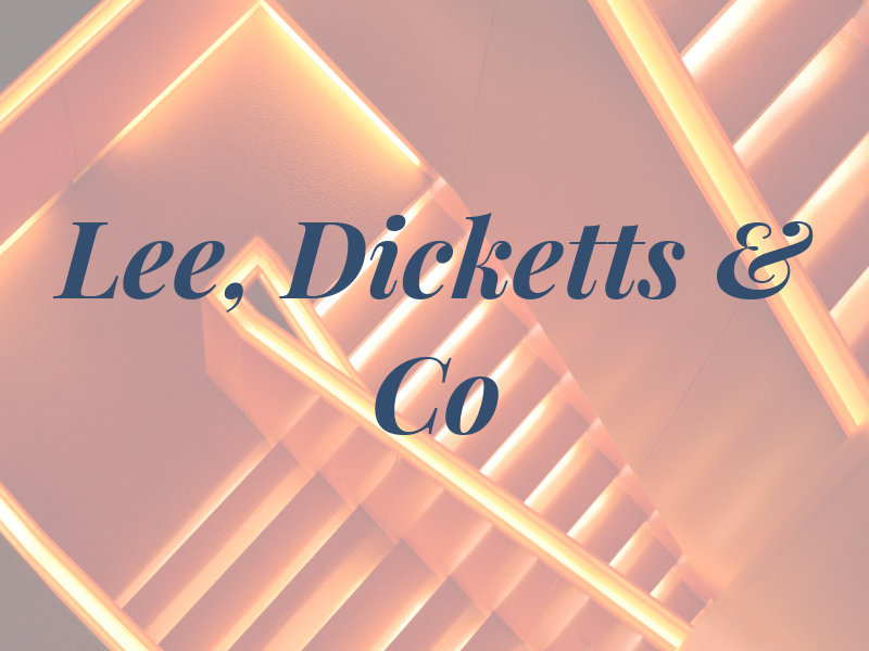 Lee, Dicketts & Co