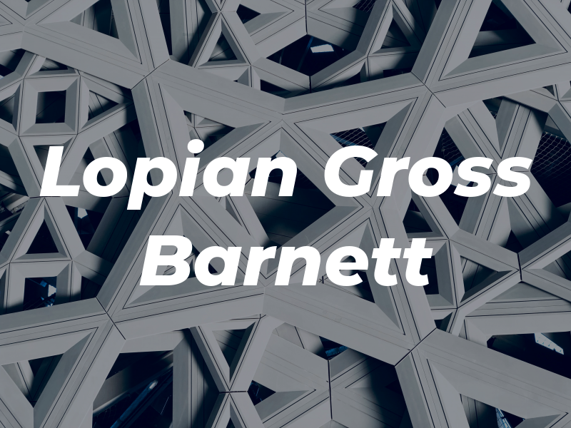 Lopian Gross Barnett & Co