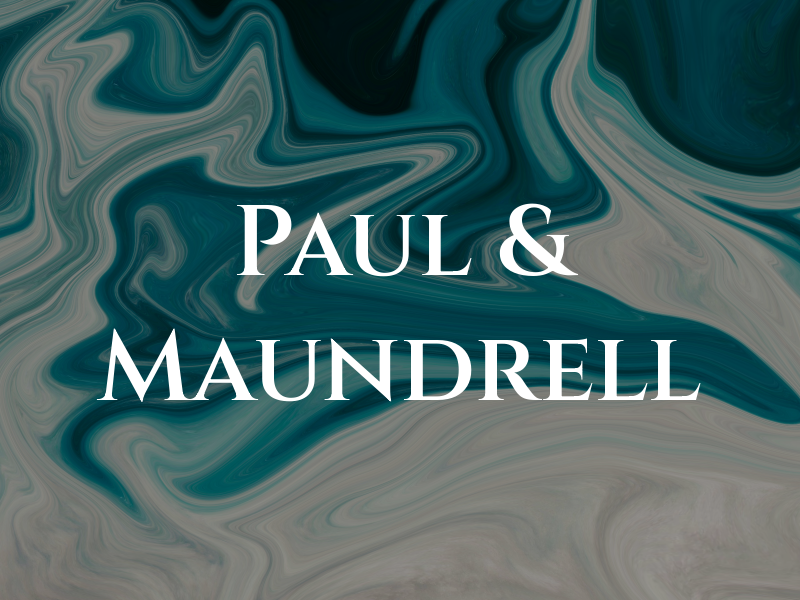 Paul & Maundrell