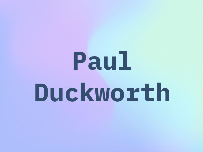 Paul Duckworth