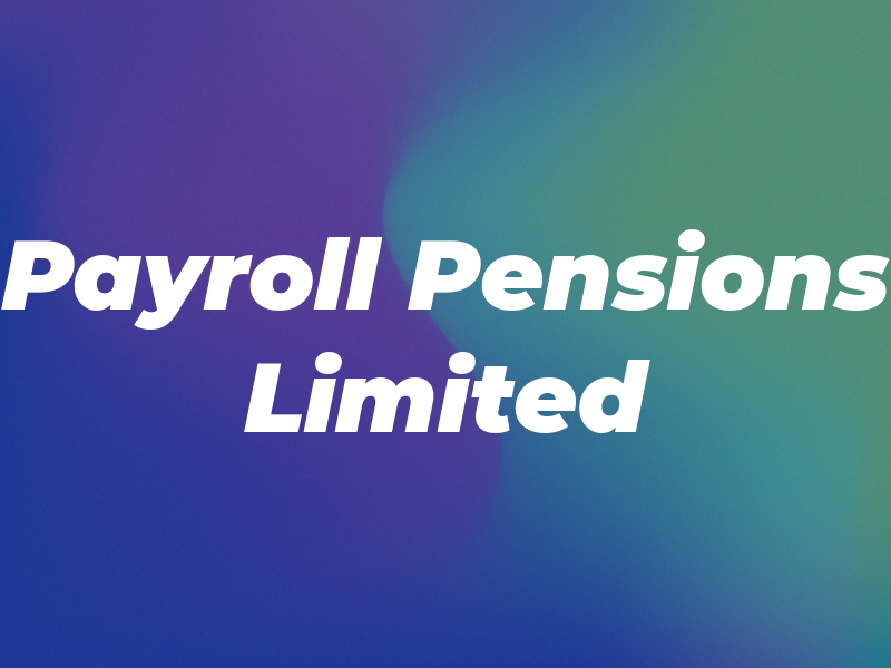 Payroll For Pensions Limited