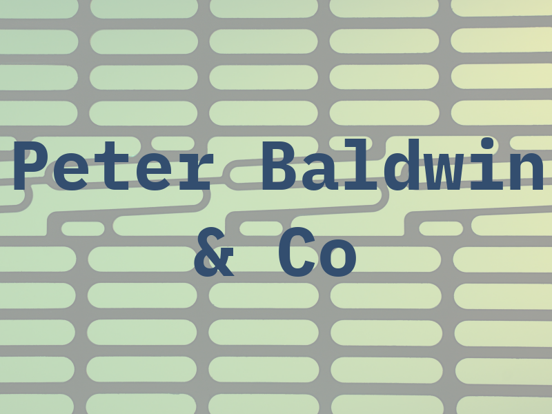 Peter Baldwin & Co