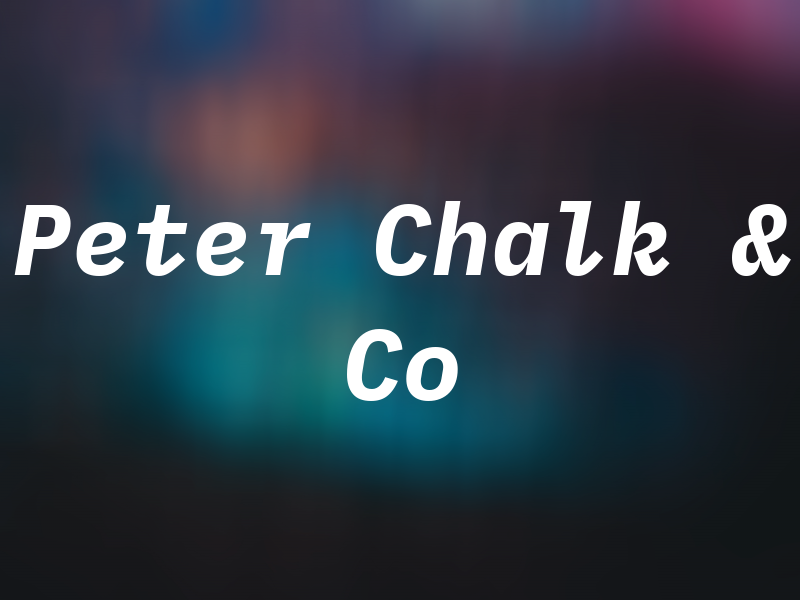 Peter Chalk & Co