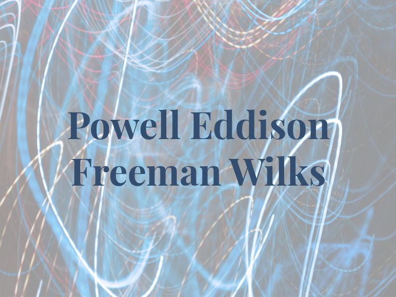Powell Eddison Freeman & Wilks