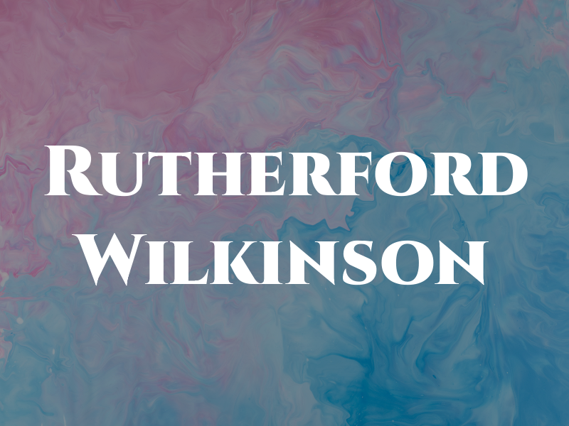 Rutherford Wilkinson
