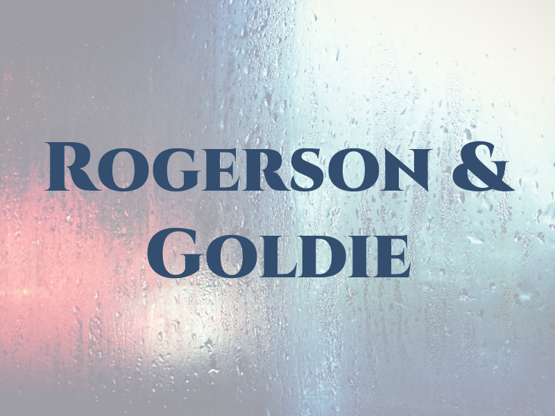 Rogerson & Goldie