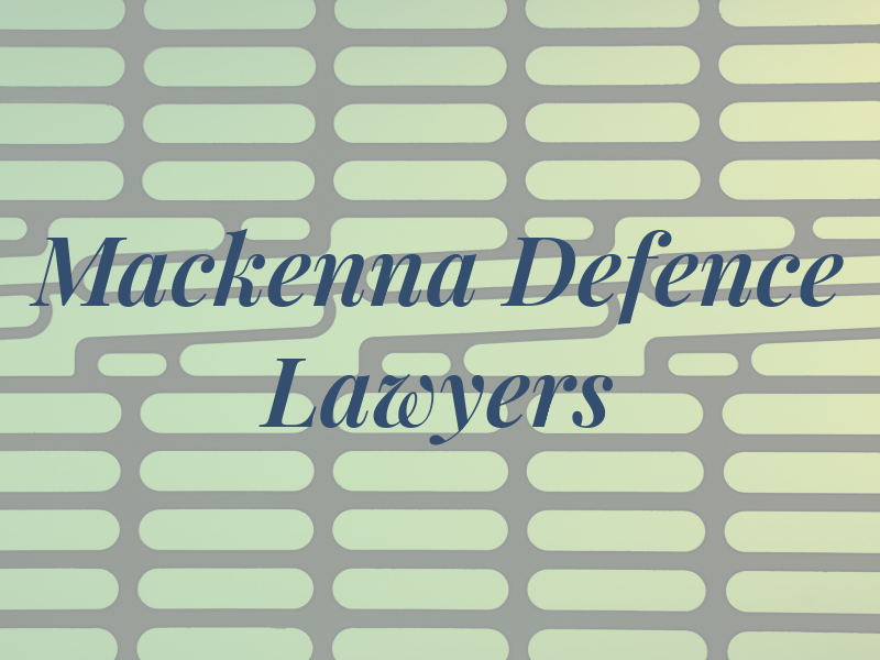 Ron Mackenna Defence Lawyers