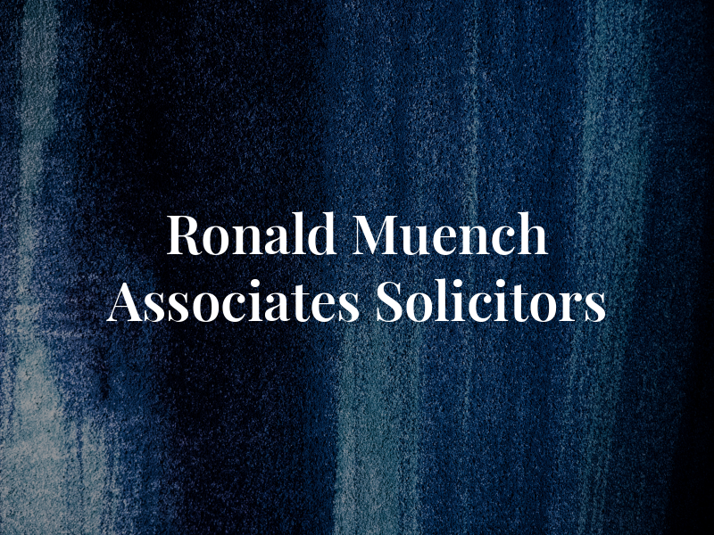 Ronald Muench & Associates Solicitors