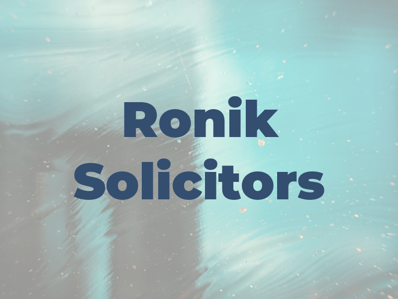 Ronik Solicitors