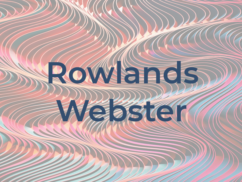 Rowlands Webster