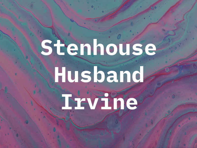 Stenhouse Husband & Irvine