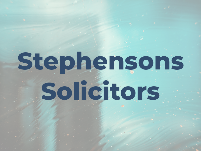 Stephensons Solicitors