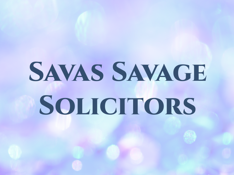 Savas and Savage Solicitors