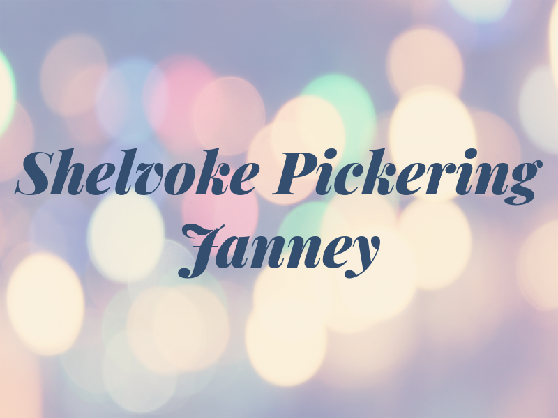 Shelvoke Pickering Janney