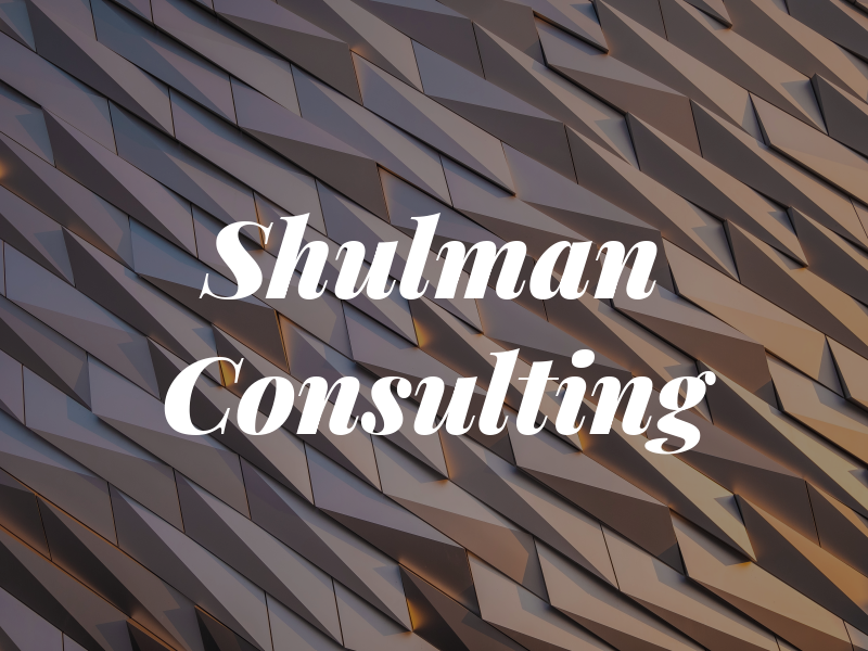 Shulman Consulting