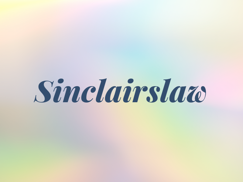 Sinclairslaw