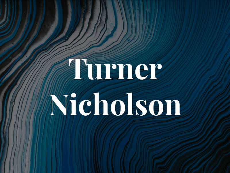 Turner Nicholson