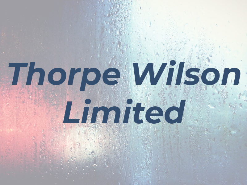 Thorpe Wilson Limited