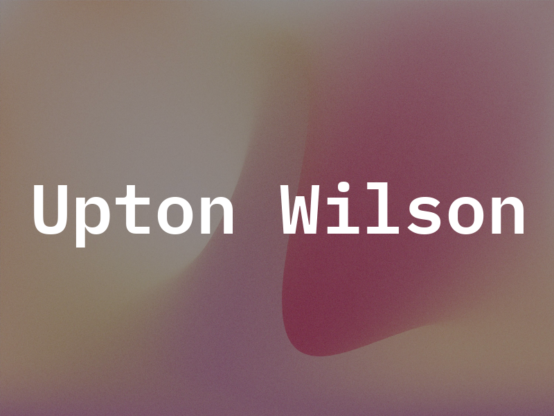 Upton Wilson