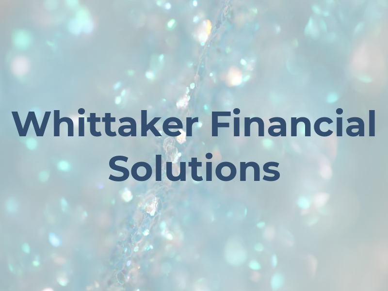 Whittaker Financial Solutions