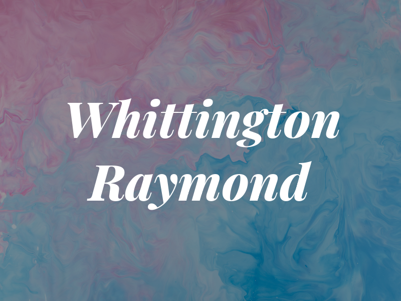 Whittington Raymond