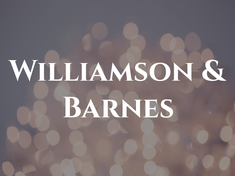 Williamson & Barnes