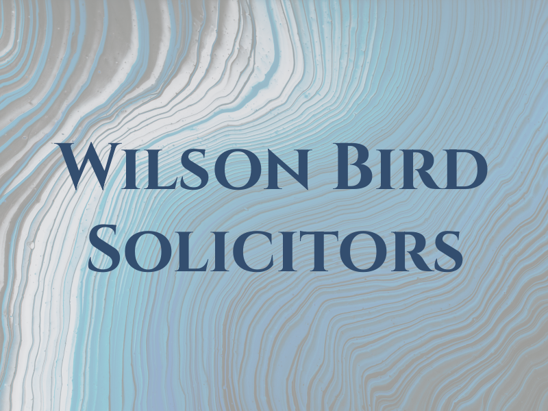 Wilson and Bird Solicitors