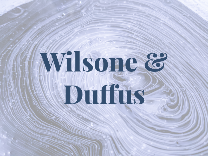 Wilsone & Duffus