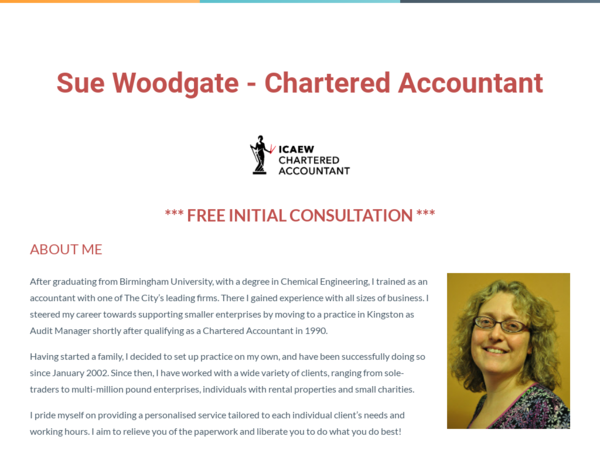 Sue Woodgate Chartered Accountant