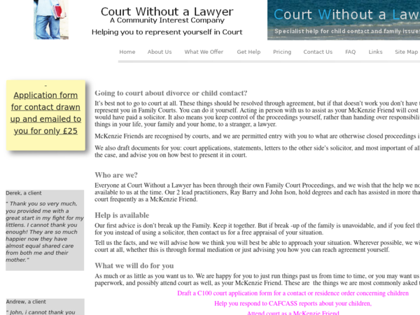 Court Without a Lawyer