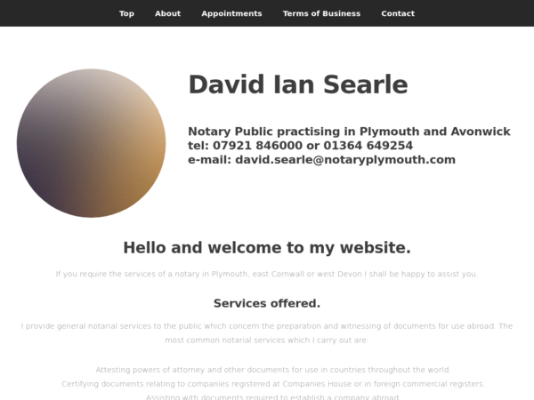 David Searle Public Notary