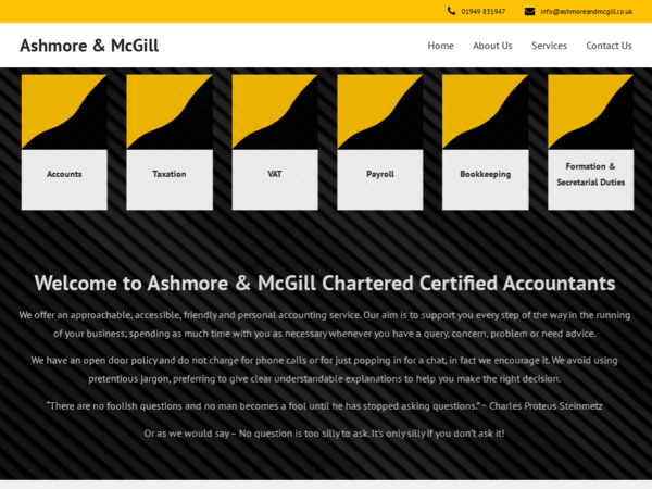 Ashmore & McGill Chartered Certified Accountants