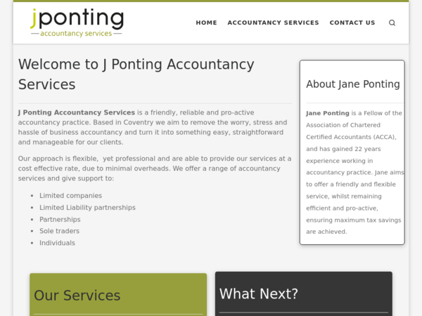 J Ponting Accountancy Services